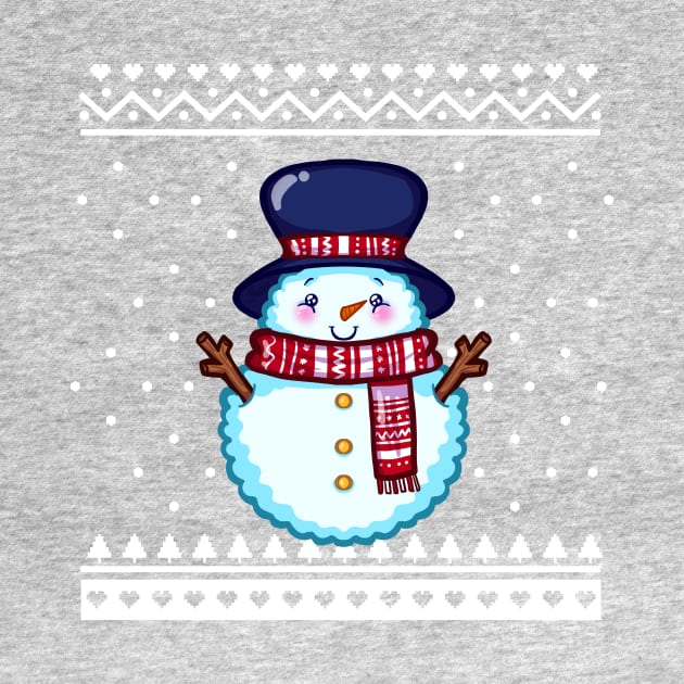 Christmas Sweater Snowman by koneko